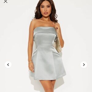 Fashion Nova LUXE  satin Mini Dress